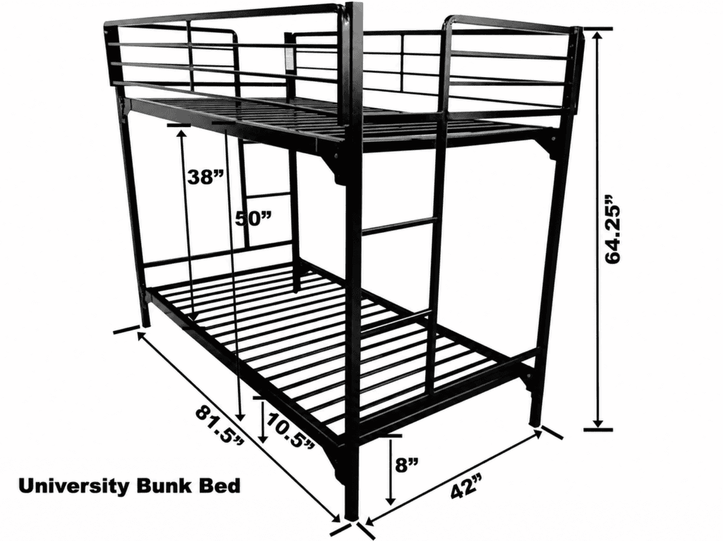 metal bunk bed